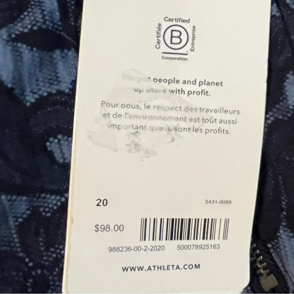 Athleta Blue Floral Trekkie North Jogger Size 20 NWT - Picture 5 of 12